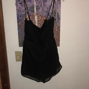 Black jumpsuit shorts